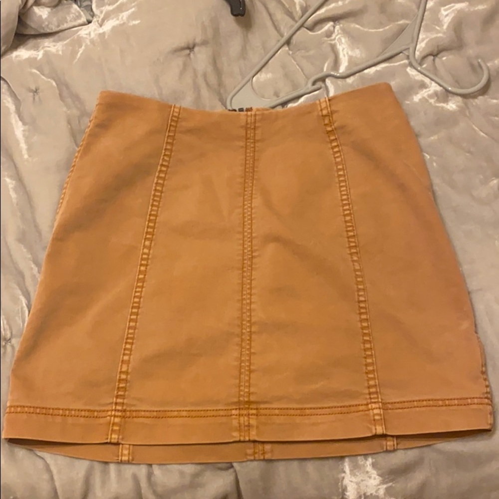 Burnt orange free people skirt